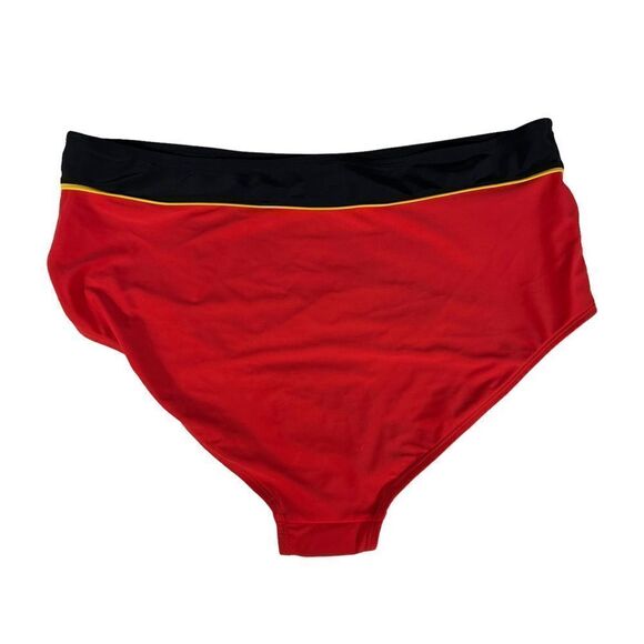 Disney red and Black High Waisted Swim Bottoms - Picture 2 of 6